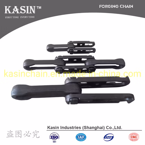컨베이어 라인용 피치 160mm 단조 리벳리스 체인